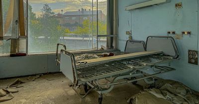 Hospital frozen in time after being abandoned with blood samples left on wards