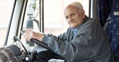 Britain's oldest trucker has no plans to retire after passing health MOT aged 90