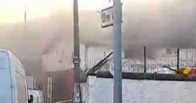 Fire at Edinburgh garage as hero emergency crews race to battle the blaze