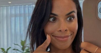 Rochelle Humes feels sorry for her staff as she's forced to work in office in sports bra