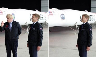 Spot the difference: Boris Johnson appears scrubbed from photo posted by Shapps