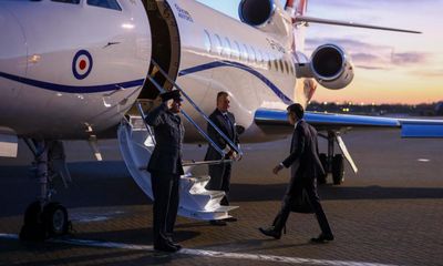 Labour asks Sunak to say how much money he ‘wasted’ by taking private jet from London to Leeds – as it happened