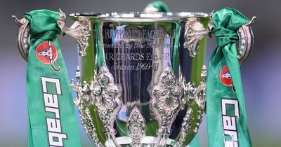 What time is the Carabao Cup semi-final draw and what TV channel is it on?