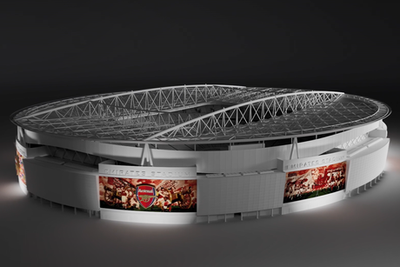 Arsenal unveil new Emirates Stadium artwork as Gunners’ home undergoes first major refurbishment