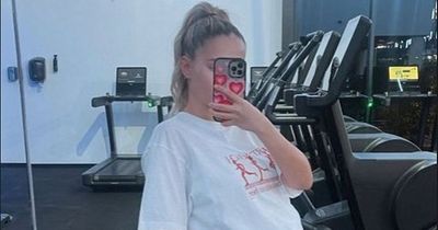 Pregnant Molly-Mae Hague shows off huge bump as she enjoys gym session before giving birth