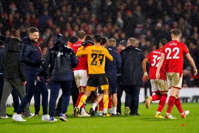 Nottingham Forest vs Wolves: FA reviewing mass brawl between players after Carabao Cup tie