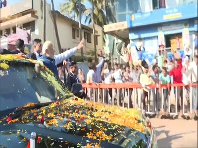 National Youth Festival: PM Modi Holds Roadshow In Karnataka's Hubballi