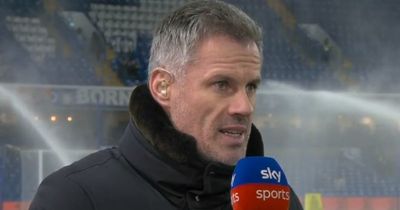 Liverpool legend Jamie Carragher responds after cheeky jibe from Manchester United fans