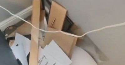 Flat owner shows aftermath of weekend party in rental that caused £4,500 damage