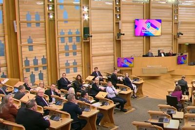 FMQs suspended as oil protester shouts from public gallery