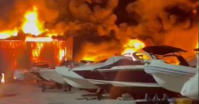 Marbella fire: Blaze rips through marina and destroys 80 boats in Brit holiday resort