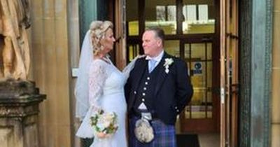 Newlyweds celebrate special day as they host first nuptials in Stirling