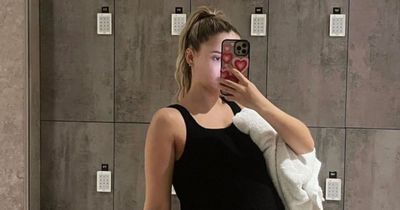 Molly-Mae Hague slips bump into swimsuit as she hits gym before birth after sharing unusual obsession