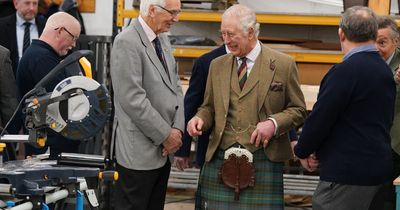 King Charles wears kilt in Aberdeenshire in first outing since son Harry's bombshell book
