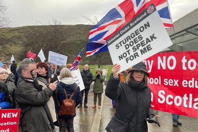 Union flags and misinformation: What happened outside the Scottish Parliament today