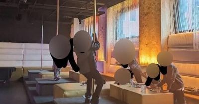 Anger as schoolboys photographed pole dancing at strip club after field trip