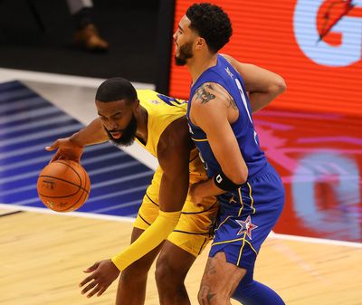 Boston’s Jayson Tatum rises to third in frontcourt fan vote for 2023 NBA All-Star game; Jaylen Brown still fourth in backcourt