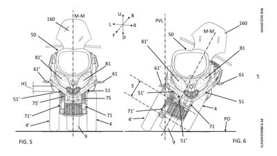 Piaggio Files Patent Application For A More Aero-Friendly MP3 Fairing