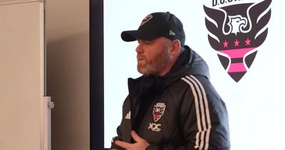 Wayne Rooney gives passionate team talk in behind-the-scenes dressing room footage