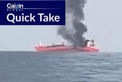 Explosion Breaks Chinese Tanker in Half; Two Crew Members Missing
