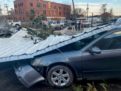 Five-year-old boy among seven killed as huge storm and tornadoes rip through Georgia, Alabama and Kentucky