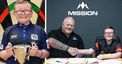 Ayrshire darts prodigy, 11, signs contract with Mission Darts