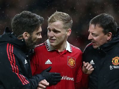 Manchester United midfielder Donny van de Beek out for rest of season due to injury