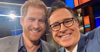 Prince Harry's very sweet gesture to Late Show audience member during ad break