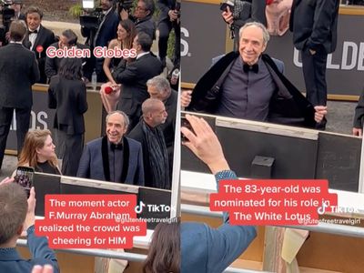 Video captures F Murray Abraham’s ‘wholesome’ surprised reaction to Golden Globe fan cheers
