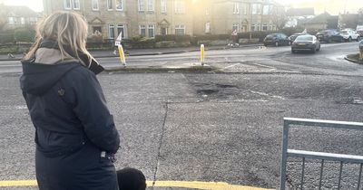 Edinburgh mum in one woman campaign to get potholes filled on crumbling streets