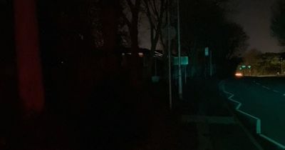Blackout on Bulwell road where streetlights have stopped working