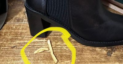 ASOS leather boots had 'rogue' french fries inside