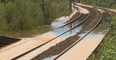 Disruption for train passengers as railway lines blocked due to flooding