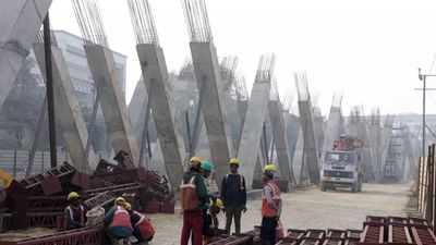 Uttar Pradesh's 1st V shape support column flyover taking shape in Lucknow