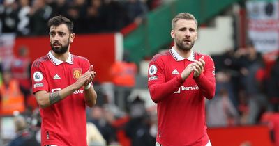 Bruno Fernandes sends brilliant message to Luke Shaw after Manchester United beat Man City