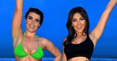 Chloe Ferry shows off toned figure as she takes a dip into the 'freezing' North Sea