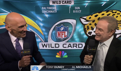 NFL fans ripped Al Michaels and Tony Dungy for sucking the air out of Jaguars’ unforgettable win