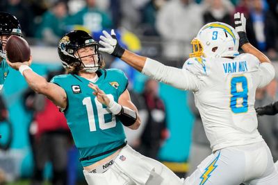 Los Angeles Chargers blow 27-point lead as Jacksonville Jaguars advance in AFC