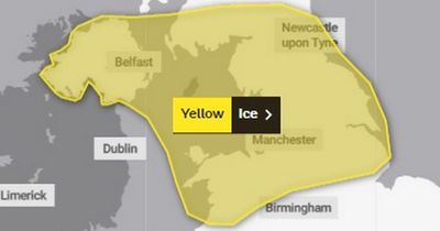 Met Office issues yellow ice weather warning for Greater Manchester