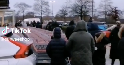 Desperate Edinburgh Costco shoppers queue in freezing weather for viral Prime drink