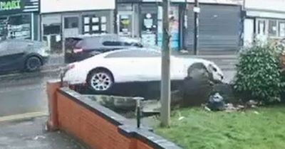 Horrifying video shows moment Audi driver appears to deliberately drive into motorcyclist