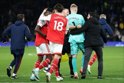 Arsenal goalkeeper Aaron Ramsdale KICKED by Tottenham fan amid ‘unacceptable’ scenes after north London derby