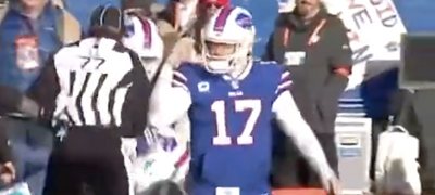NFL fans roasted Josh Allen after he started a scuffle with the Dolphins and then simply walked away