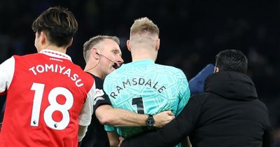 Tottenham issue statement after Aaron Ramsdale incident at end of North London Derby vs Arsenal