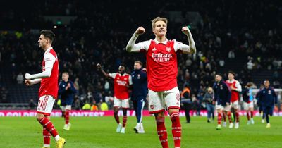 Martin Odegaard and Kevin De Bruyne verdict given after five-star Arsenal display in Spurs win
