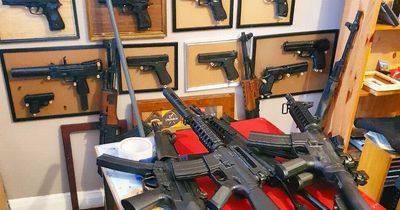 Police swoop on UK house after fears voiced over owner's huge collection of 48 guns