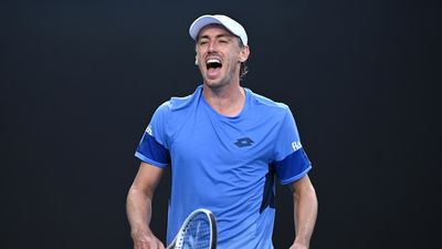 John Millman claims epic victory on opening day of drama at Australian Open as Nick Kyrgios exits with injury