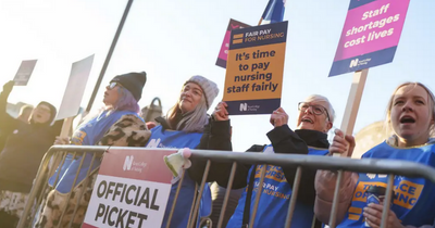 Wave of industrial action to continue in coming days with nurses in England walking out