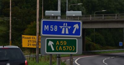 M6, M53, M56 and M58 motorway closures beginning January 16
