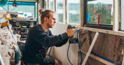 Couple build their own home for just £35,000 after renovating an old school bus